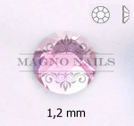 Glas Ministrasssteine rund - Light Rose